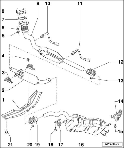 vw golf mk4 tdi exhaust system